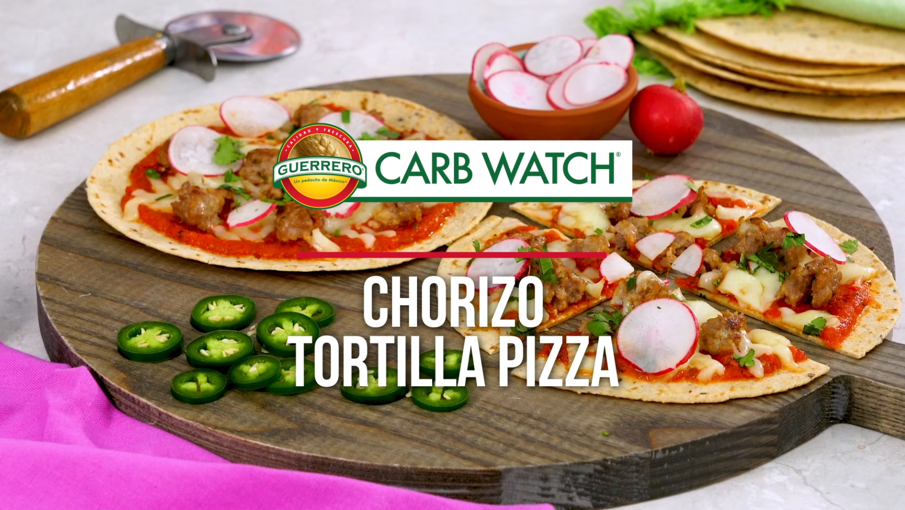 Chorizo Tortillas Pizza video image