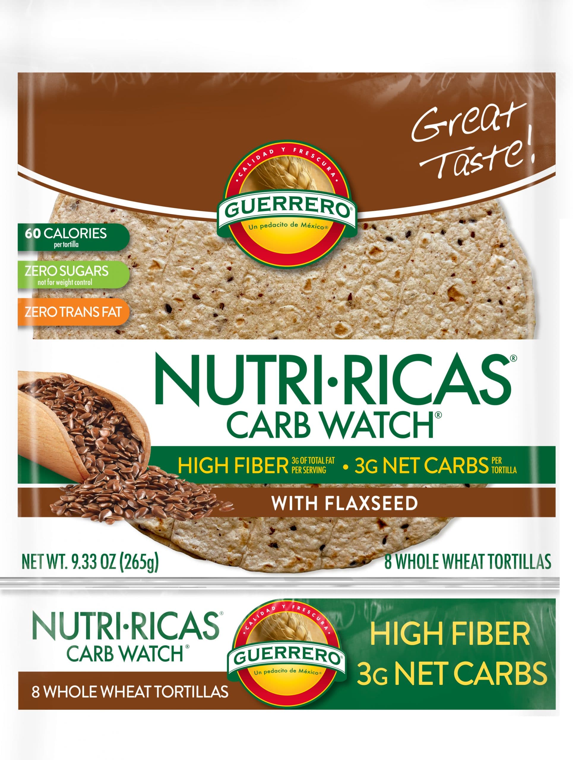Tortillas Nutri-Ricas Carb Watch