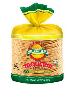 Taqueria Style Mini Yellow Corn Tortillas
