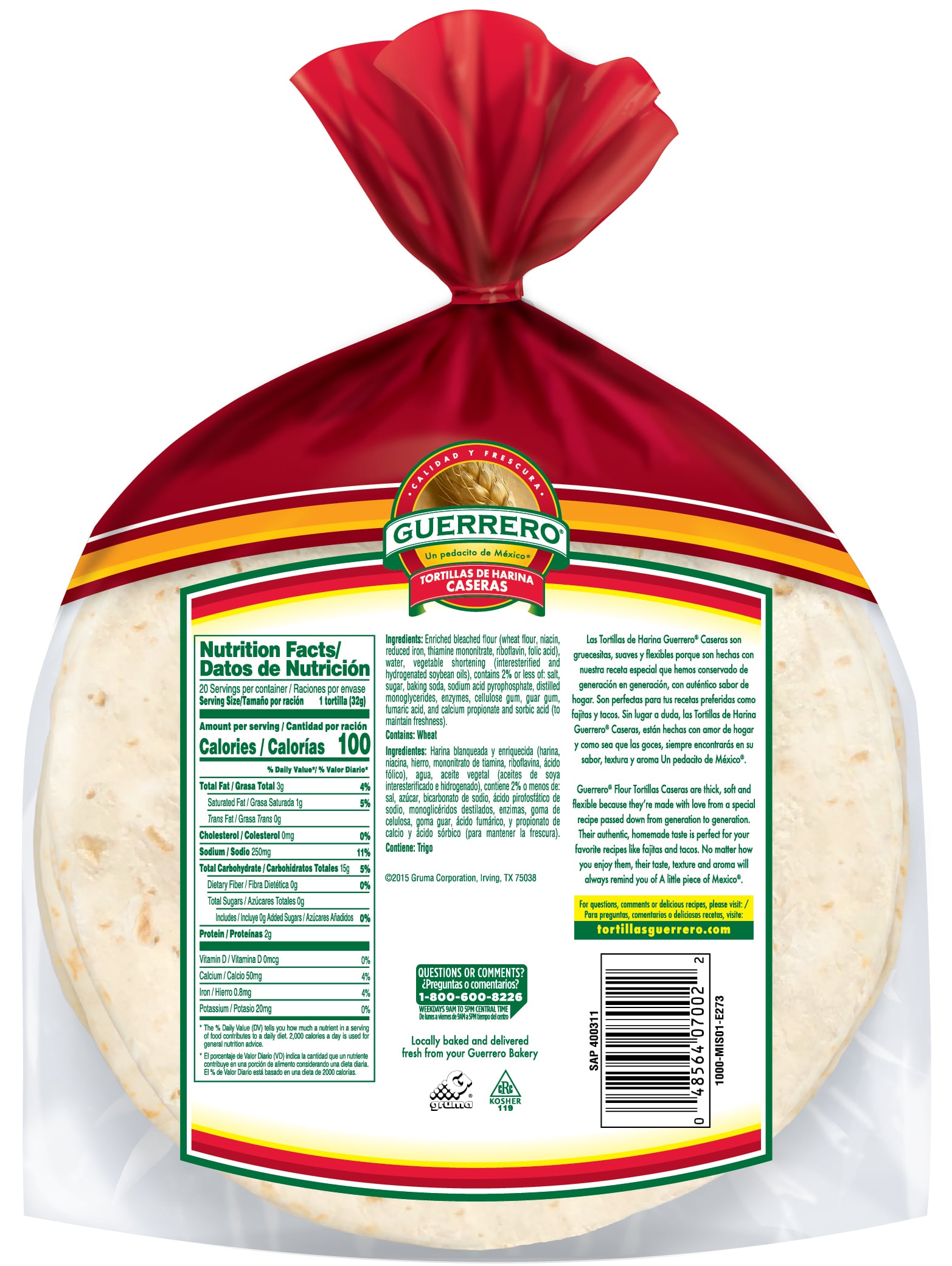 Tortillas de harina Caseras Fajita