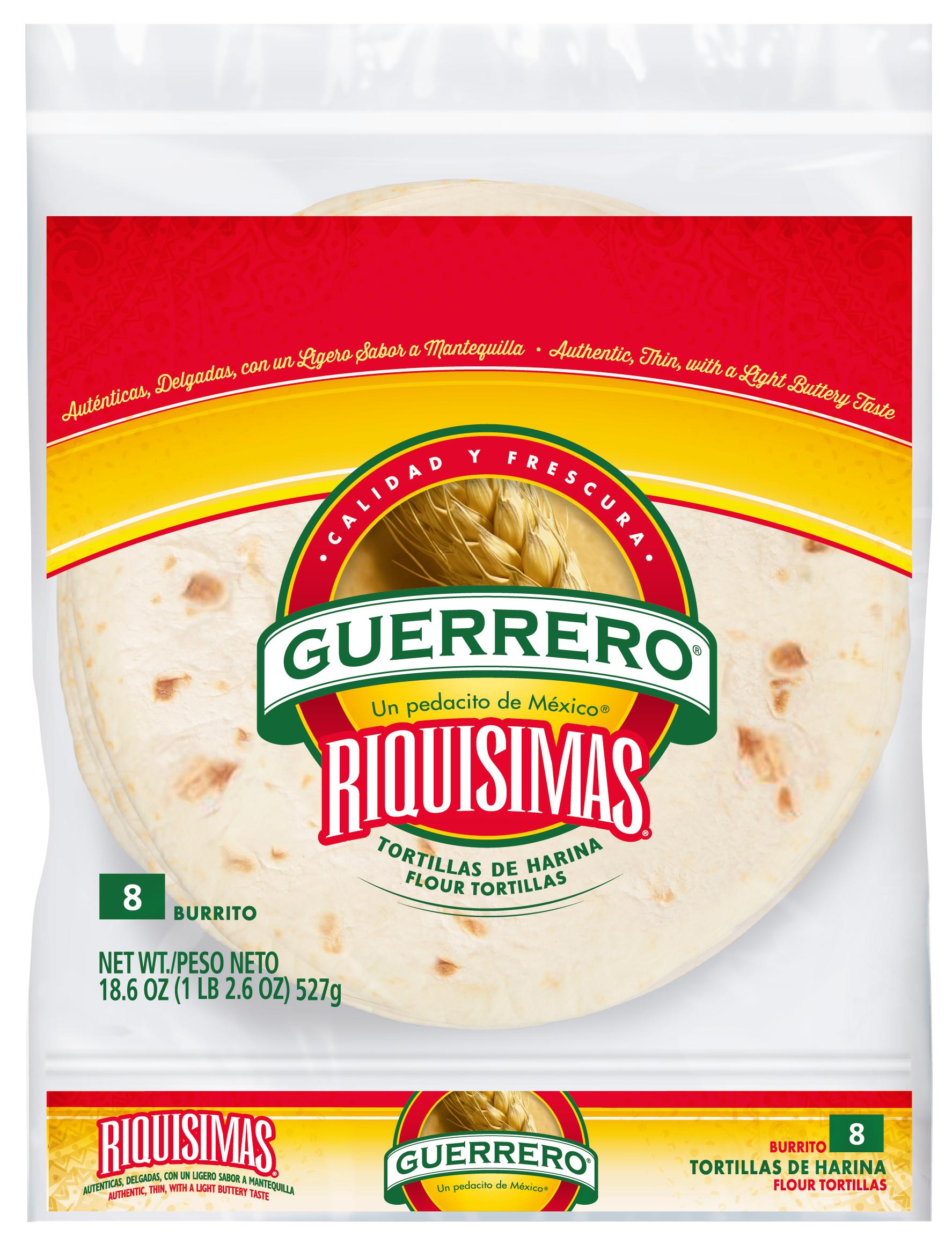 Tortillas de Harina Riquísimas Guerrero Burrito