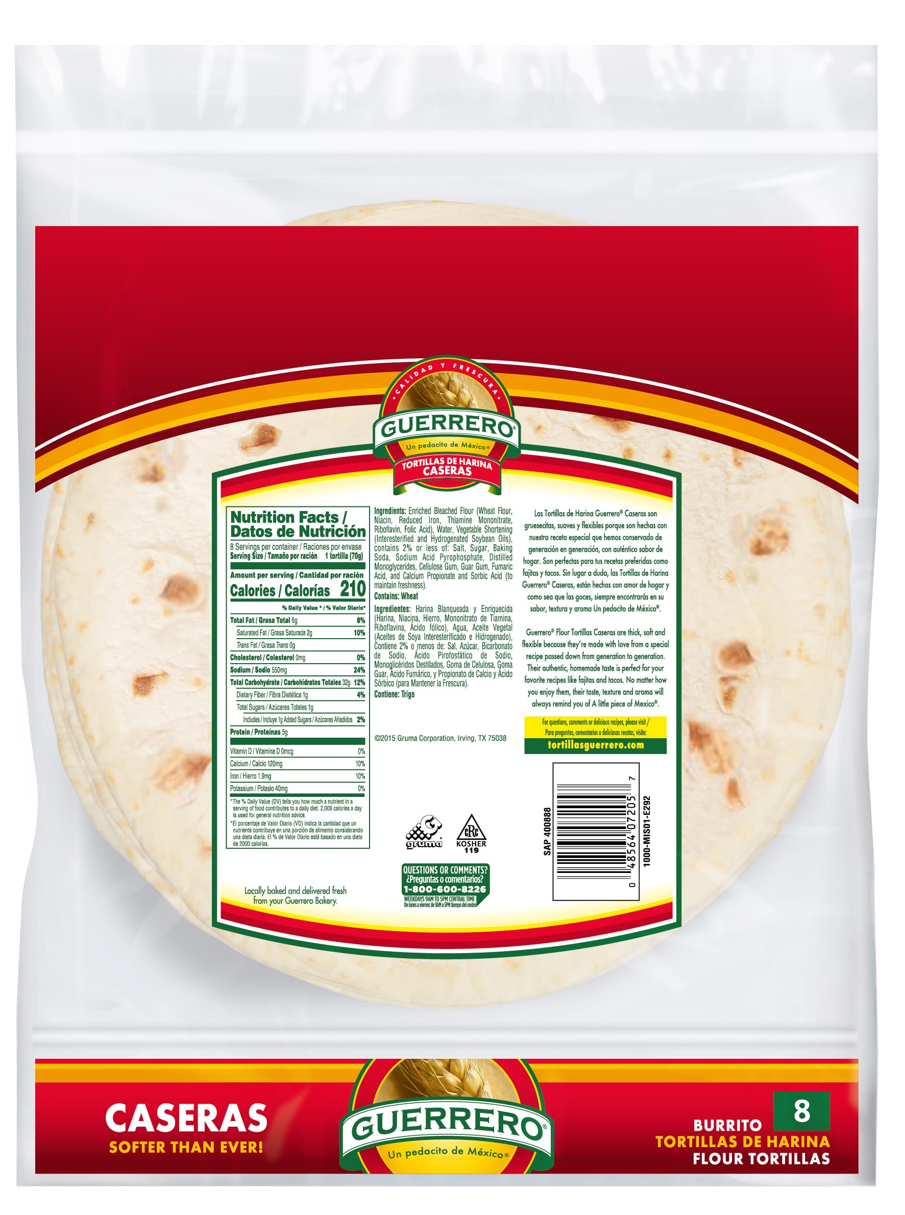 Caseras Burrito Flour Tortillas