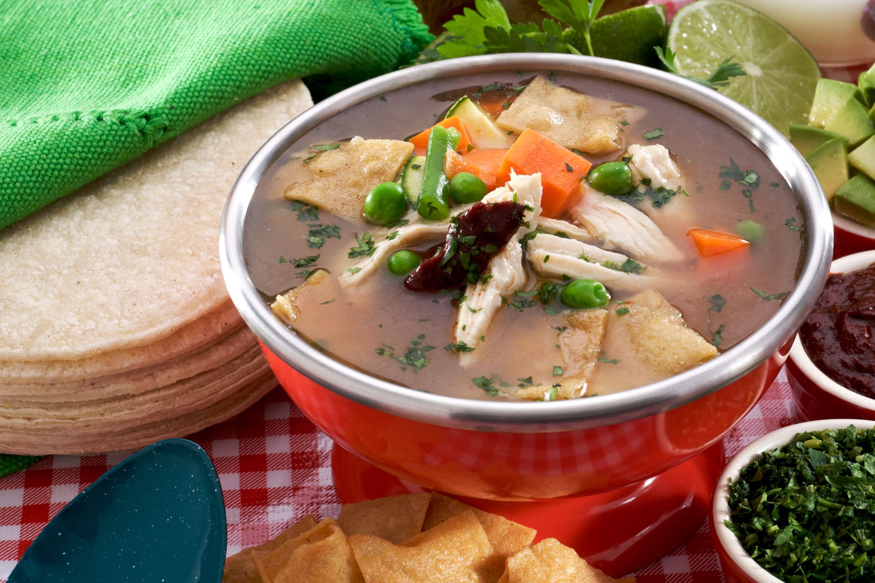 Spicy Chicken Soup - Guerrero Tortillas