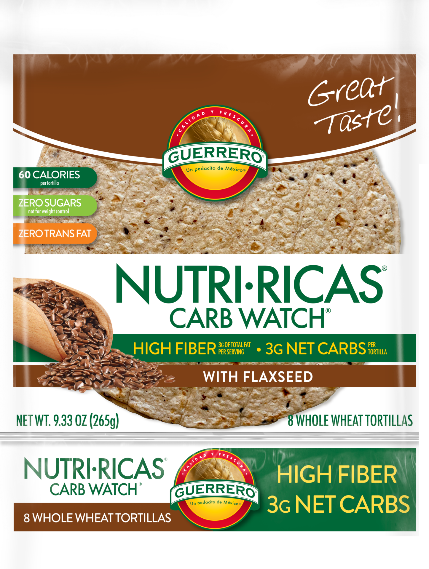Nutri-Ricas Carb Watch Whole Wheat Tortillas