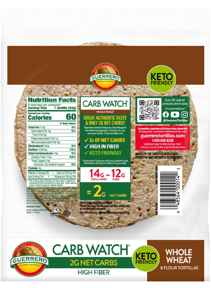 Tortillas Carb Watch Whole Wheat