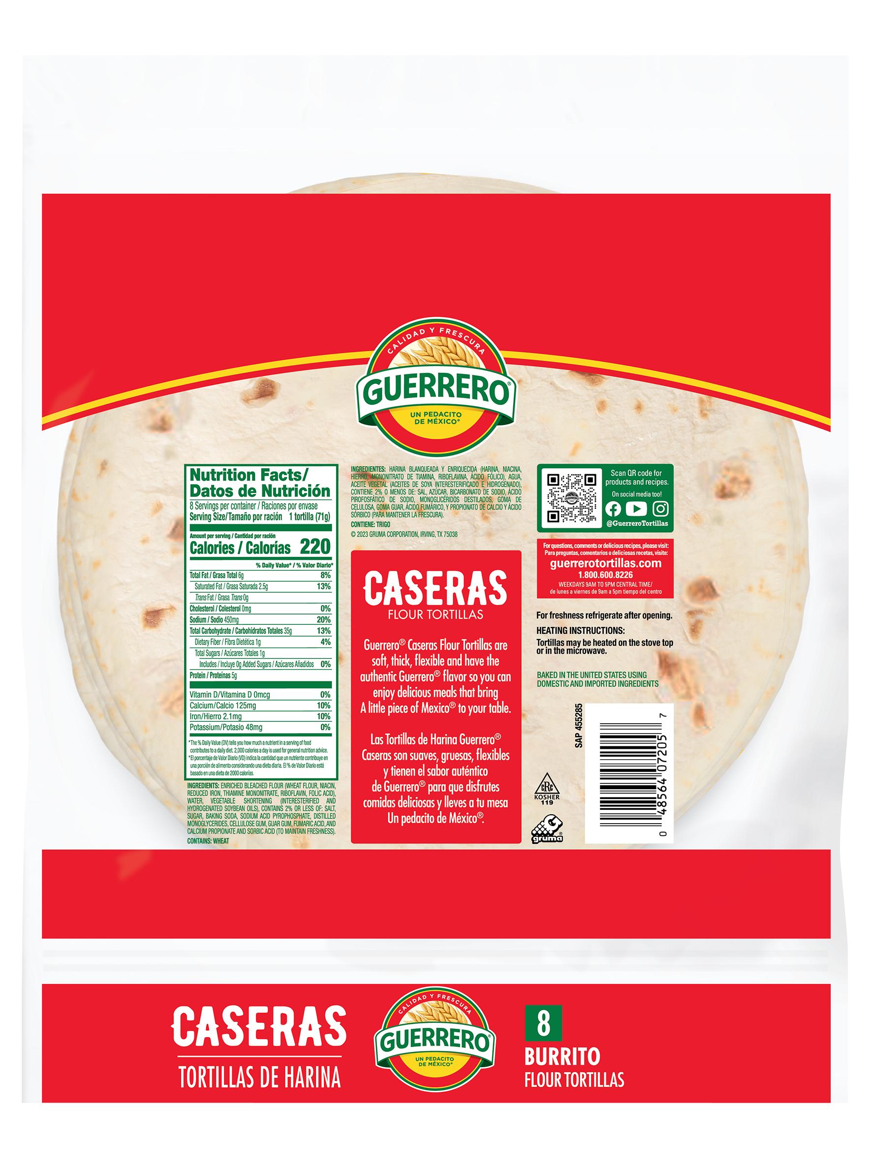 Caseras Burrito Flour Tortillas