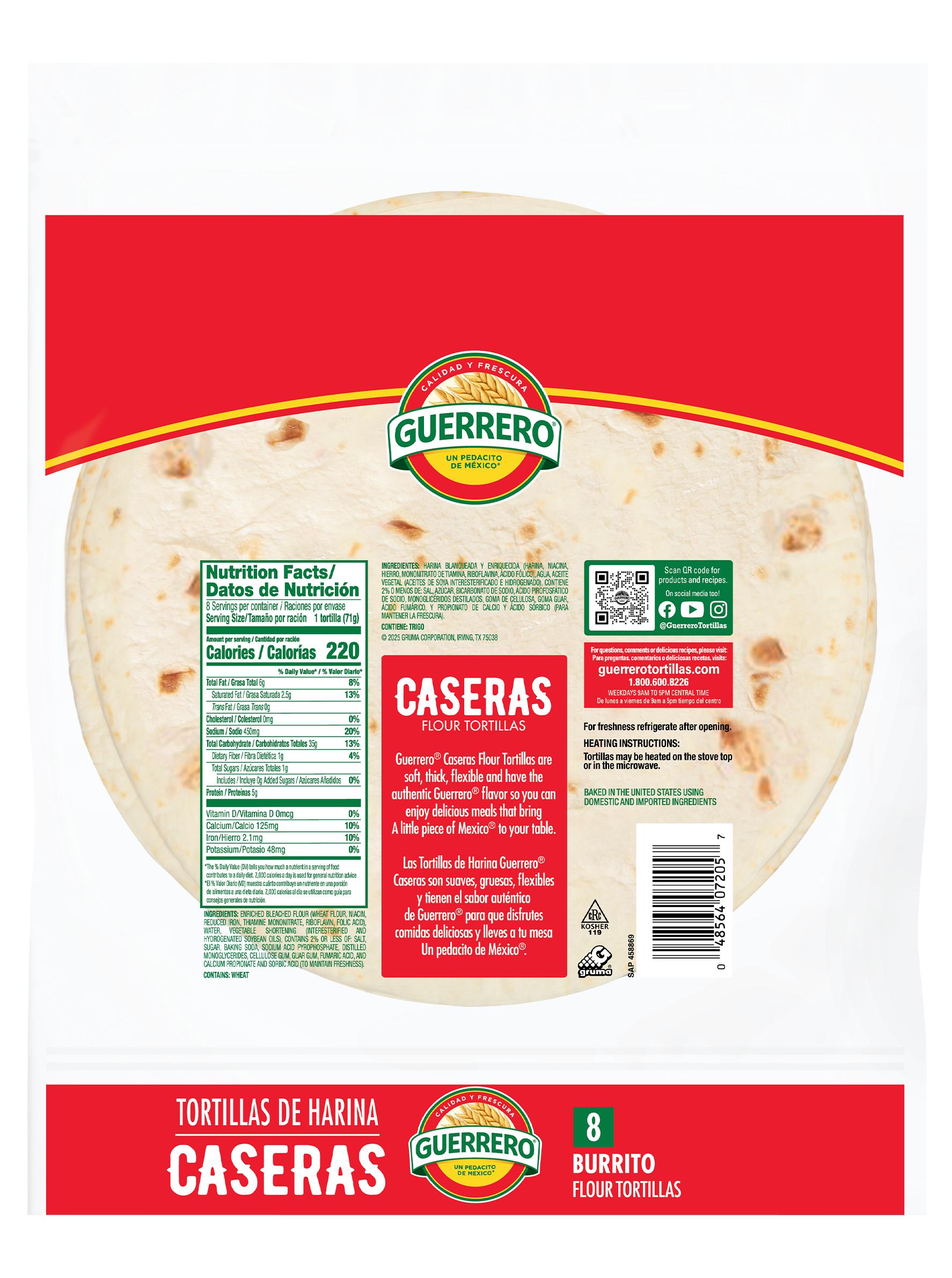 Caseras Burrito Flour Tortillas