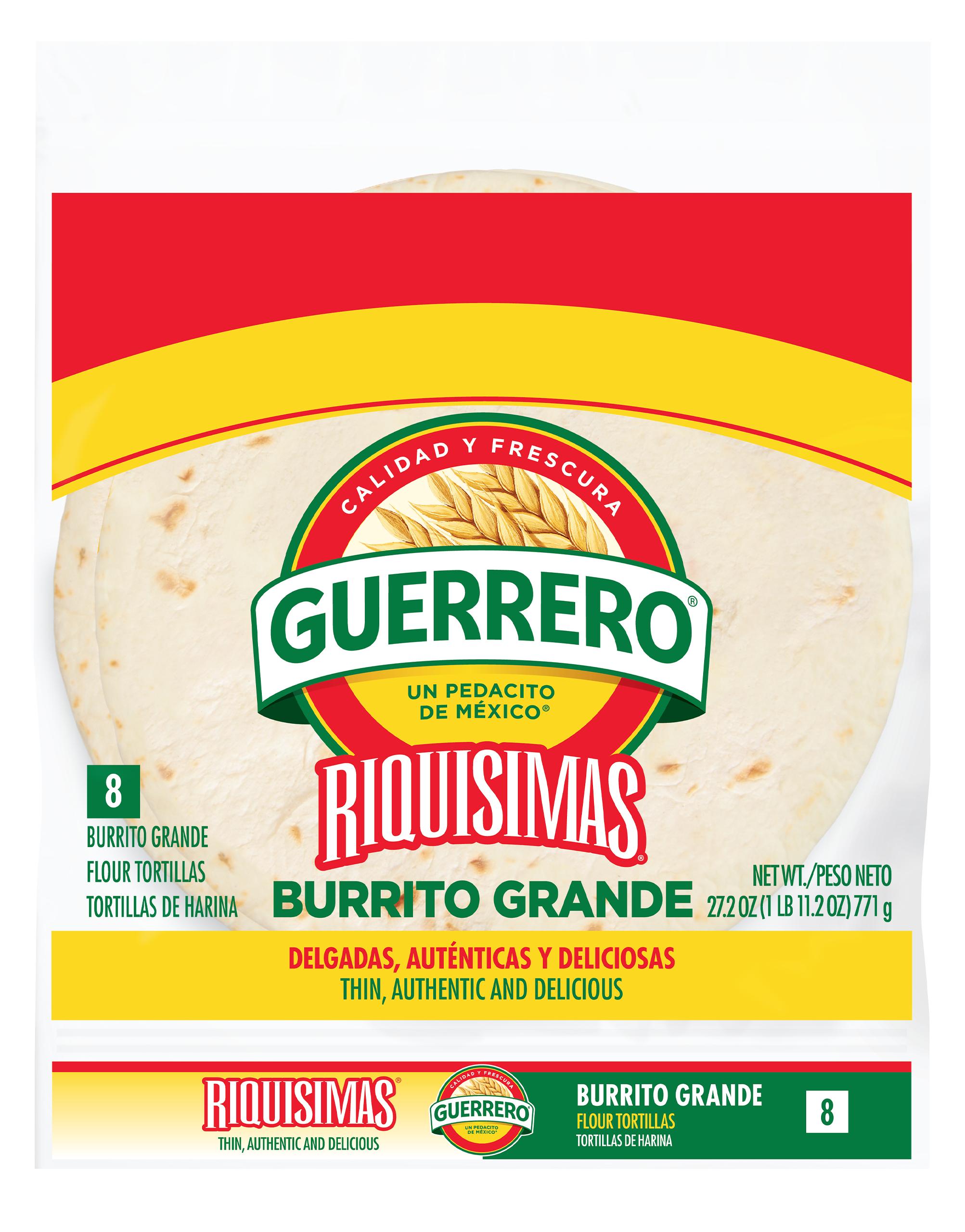 Riquisimas Burrito Grande Flour Tortillas