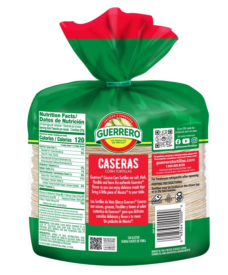 Tortillas Caseras de Maíz Blanco