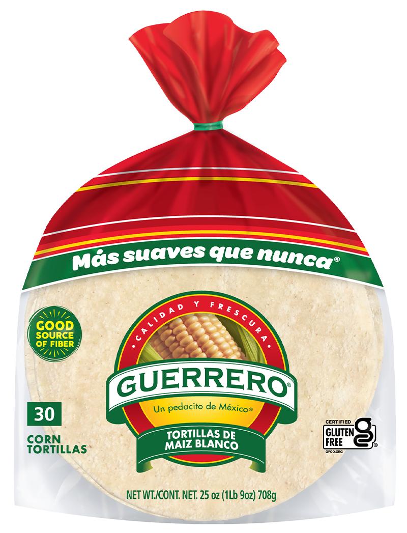 White Corn Tortillas - Guerrero Tortillas