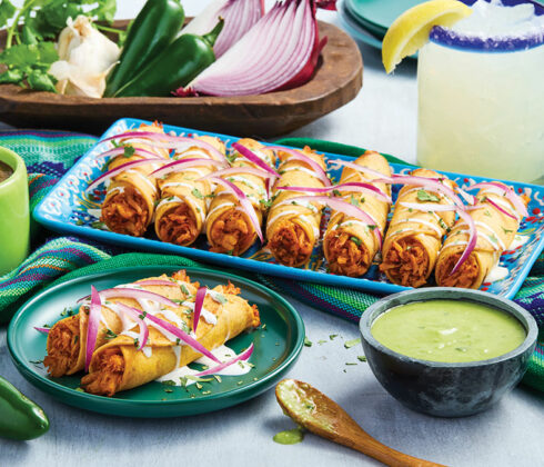 Achiote Chicken Taquitos