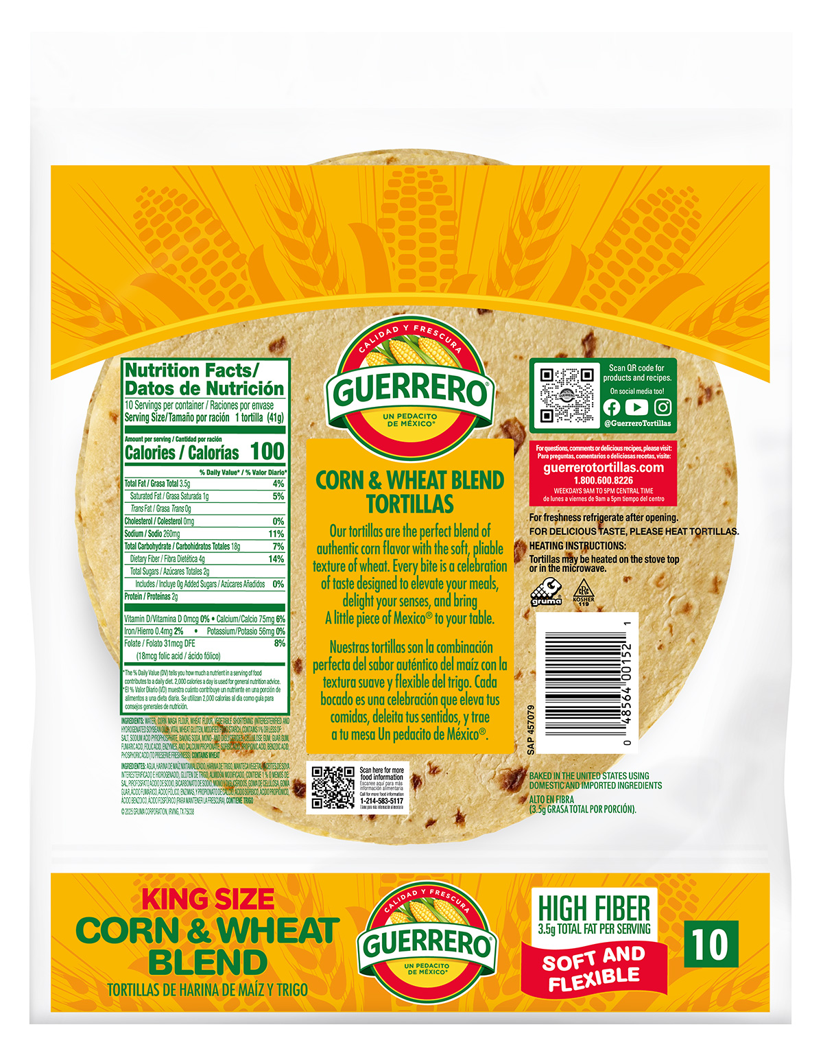 Corn and Wheat Tortillas
