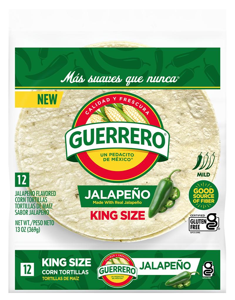 Jalapeño Corn King Size Tortillas